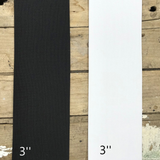 Élastique noir au mètre tissé