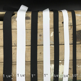 Élastique blanc au mètre tissé
