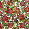 COTON IMPRIMÉ DE NOËL BORDURE DORÉE