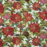 COTON IMPRIMÉ DE NOËL BORDURE DORÉE