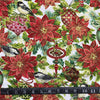 COTON IMPRIMÉ DE NOËL BORDURE DORÉE