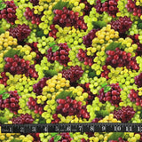 COTON IMPRIMÉ VRAIS RAISINS