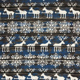 POLYESTER DÉCO ET NAPPE REINE BLEU ET BRUN
