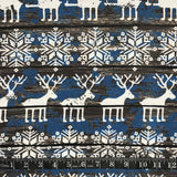 POLYESTER DÉCO ET NAPPE REINE BLEU ET BRUN
