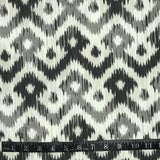 TISSU EXTÉRIEUR GRIS ET CRÈME MOTIF GÉOMETRIQUE