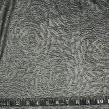 TRICOT DE POLYESTER IMPRIMÉ FLEUR ARGENT