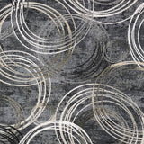 TISSU RECOUVREMENT - CHARCOAL AVEC ROND