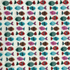 COTON IMPRIMÉ POISSONS MULTICOLORES