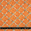 TISSU EXTÉRIEUR ORANGE CHIC GÉOMETRIQUE