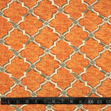 TISSU EXTÉRIEUR ORANGE CHIC GÉOMETRIQUE