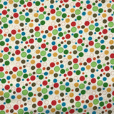 FLANELLETTE IMPRIMÉE POIS MULTICOLORES