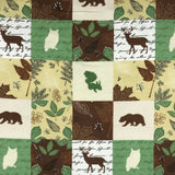 FLANELLETTE IMPRIMÉE FORÊT PATCHWORK