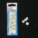 Bouton-pression  couches blanc 12mm