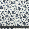COTON IMPRIMÉ CHAMPIGNONS BLEU FOND BLANC