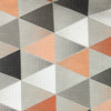 POLYESTER DÉCO ET NAPPE GRIS ORANGE TRIANGLE