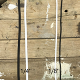Élastique blanc au mètre tissé