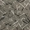 TISSU RECOUVREMENT - TRAITS NOIR ET GRIS FOND BRUN