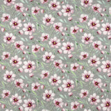 TRICOT DE COTON IMPRIMÉ FLEURS ROSE