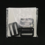 Ajusteur pour sac à dos en plastique noir pour 1 '' (2 unités)