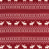 FLANELLETTE IMPRIMÉE ORIGNAL SUR FOND ROUGE